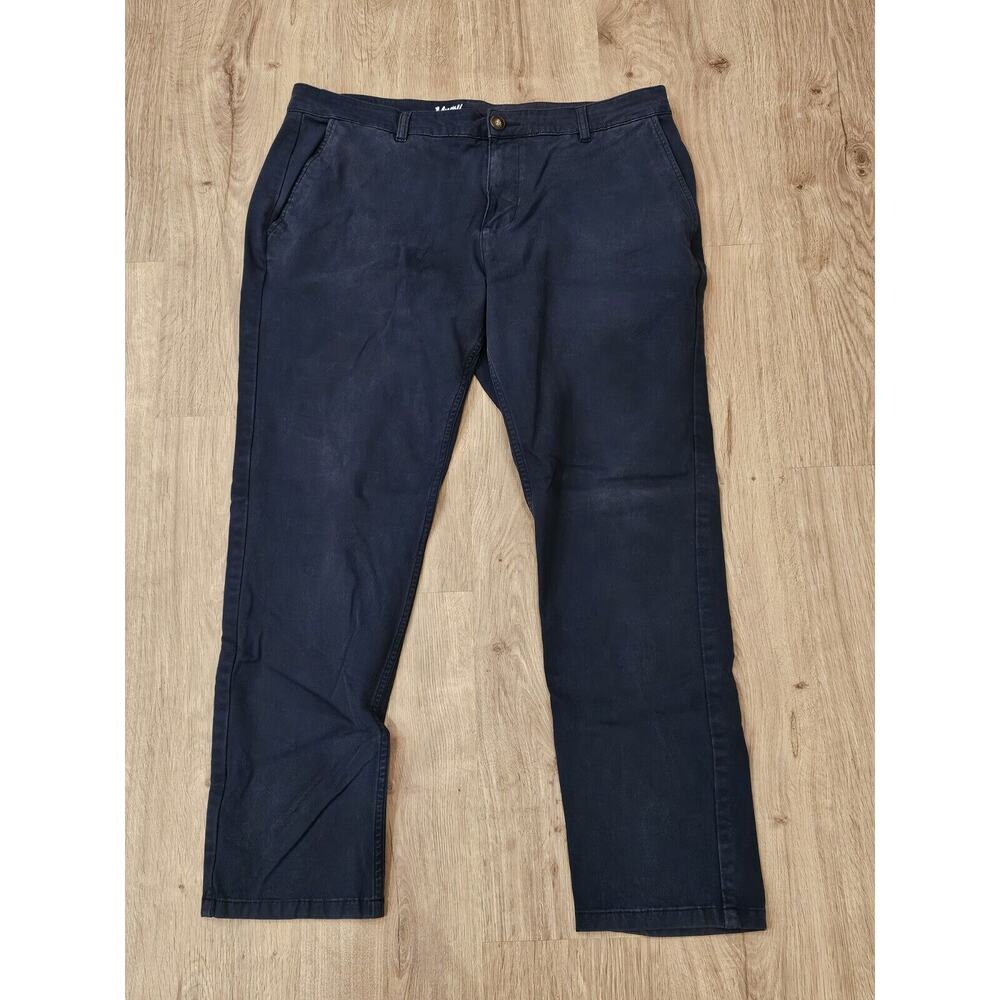 Mugsy Jeans Morgans Chino Pants Men's 40x30 Blue Stretch Casual Straight Leg
